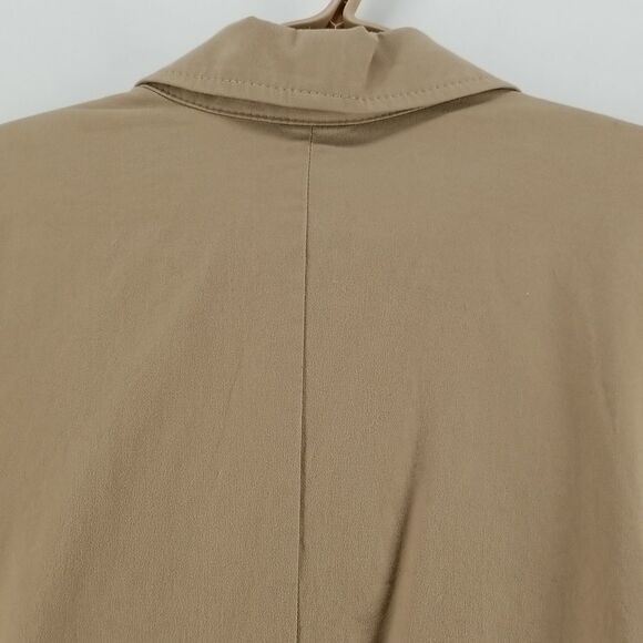 EDDIE BAUER Jacket Womens Size 14 Tan Brown Fall Spring Button Down Blazer - Picture 8 of 10